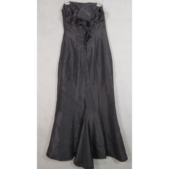 Jim Hjelm Ocassions strapless dress size 12 black strapless gown maxi length - Picture 10 of 13